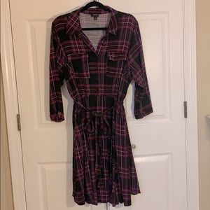 Torrid Purple And Black Plaid